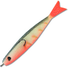 Рыбка поролоновая Джига Пескарь (5см) красный (уп. 5шт)